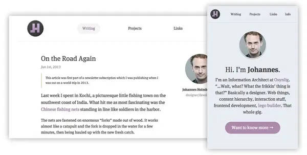New design of my website